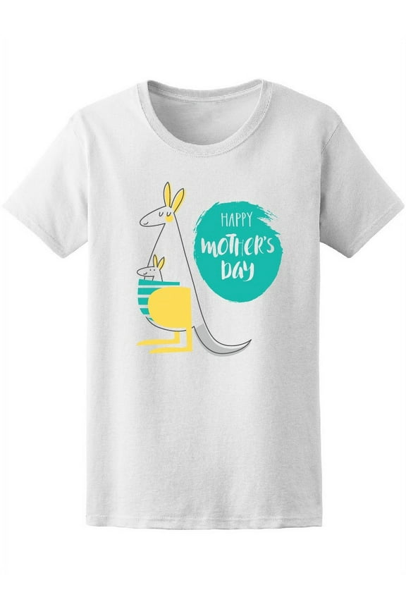 Happy Mother's Day Cute Kangaroo Tee Women's -Image by Shutterstock