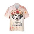 thumbnail image 1 of Happy Mother's Day Dalmatian with Flower Crown and Greeting Card Hawaiian Shirt Breathable Summer Unisex Merch Dog Lover - 13004, 1 of 6