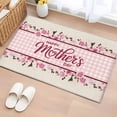 thumbnail image 1 of Happy Mother's Day Entryway Rug 2'x3'&nbsp; Non Slip Front Door Mats, Pink Floral Buffalo Plaid Burlap Entrance Rugs Indoor Outdoor Carpet, Washable Floor Mats Small Area Rug for Bedroom Kitchen, 1 of 8