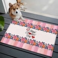 thumbnail image 1 of Happy Mother's Day Front Door Rugs 2x3 ft Pink Flower Heart Rustic Pink Stripes Small Rug for Entryway Non Slip Washable Bathroom Door Mat Absorbent Floor Mat for Indoor Entrance, 1 of 9