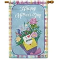 thumbnail image 1 of Happy Mother''s Day Garden Flag Floral Love Mom Mother Day Flag Banner for Outside Yard Decorations Gift for Mom Mother Double Side 28 X 40 Inch, 1 of 5