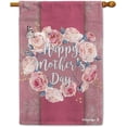 thumbnail image 1 of Happy Mother''s Day Garden Flag Pink Flowers Love Yard Outdoor Flag Banner Mothers Day Decorations Gift 28 X 40 Inch Double Side, 1 of 5