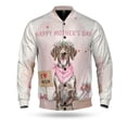 thumbnail image 1 of Happy Mother's Day German Shorthaired Pointer Love Dog Mom Heart Flower All Over Print 3D Baseball Jacket GSP Lover Dog Gift Bomber Jacket Softball - 12004, 1 of 6