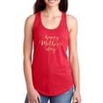 thumbnail image 1 of Happy Mother's Day Gold Text Racerback Tank Women -Image by Shutterstock, Female Large, 1 of 4