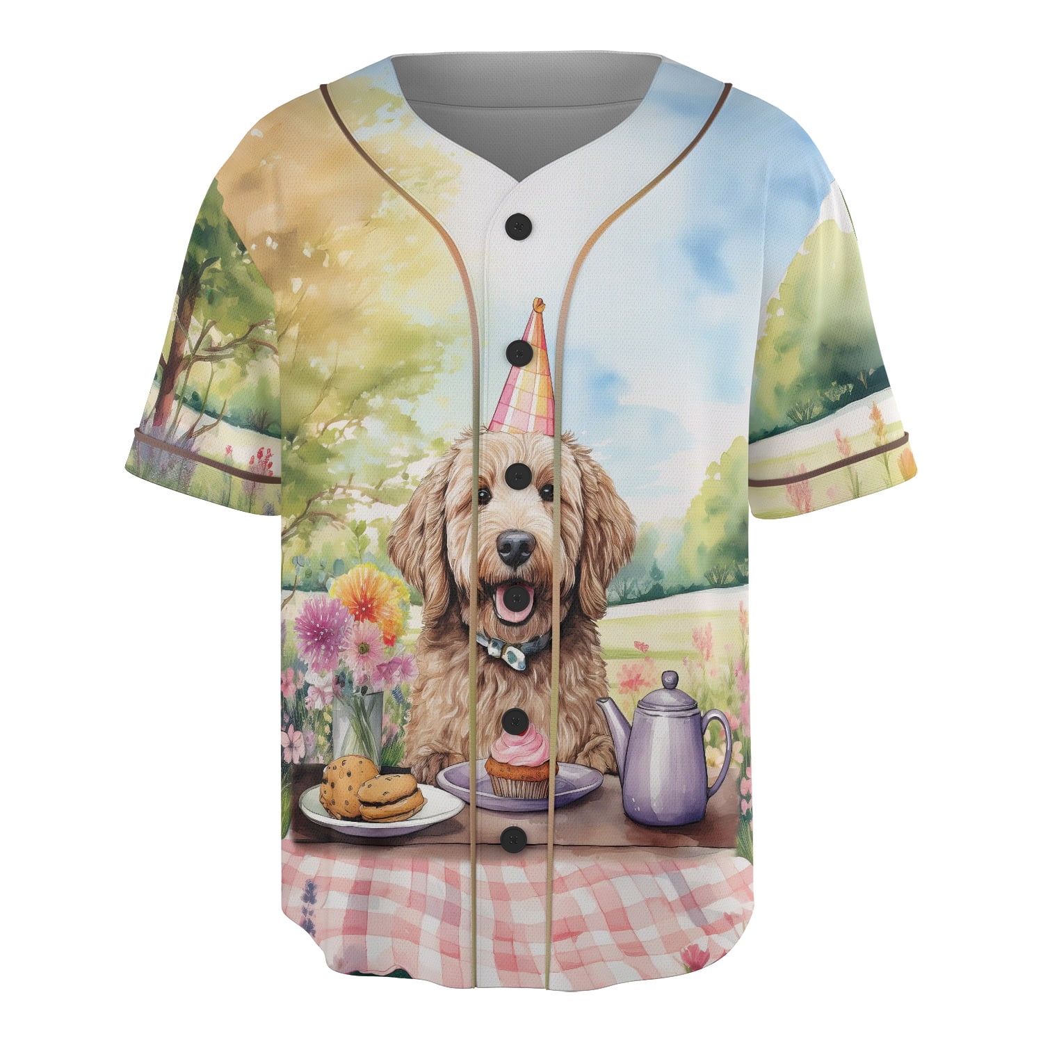Happy Mother #39 s Day Goldendoodle with Sweets and Flowers at a Picnic All Happy Mother #39 s Day Goldendoodle with Sweets and Flowers at a Picnic All