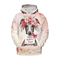 thumbnail image 1 of Happy Mother's Day Italian Greyhound with Flower Crown and Greeting Card All Over Print 3D Hoodie Unisex Merch Hoodies Greyhound Dog Lover - 13004, 1 of 6