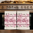 thumbnail image 1 of Happy Mother's Day Kitchen Towels Set of 1, Pink Floral Buffalo Plaid Burlap Absorbent Dish Towels for Kitchen, Microfiber Hand Towel, Quick Drying Tea Towel for Cleaning Decorative Dishcloths, 1 of 7