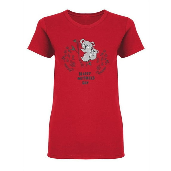 Happy Mother`s Day Koala T-Shirt Women -Image by Shutterstock, Female Medium