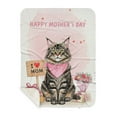 thumbnail image 1 of Happy Mother's Day Maine Coon Love Cat Mom Heart Flower Cozy Sherpa Blanket Cat Lover Kitten Owner Gifts Warm Soft Throw Blanket - 12004, 1 of 5