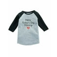 thumbnail image 1 of Happy Mother's Day Mommy Gift For Mom 3/4 Sleeve Baseball Jersey Toddler Shirt 4T Dark Gray, 1 of 4