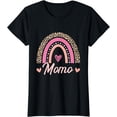 thumbnail image 1 of Happy Mother's Day Momo Boho Rainbow Leopard Print T-Shirt, 1 of 2