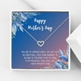 thumbnail image 1 of Happy Mother's Day Necklace and Card Set, Necklace for Mom, Jewelry Gift, Gift for Mom, Gift for Her, Mom Necklace, Mother's Day Gift, Gift Set for Mom [Silver Heart, 18" Chain], 1 of 3