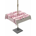 thumbnail image 1 of Happy Mother's Day Outdoor Tablecloth - 54x54 Inch Square Dining Table Cover, Pink Floral Buffalo Plaid Burlap Waterproof Outdoor Table Cloth with Umbrella Hole & Zipper for Picnic/Patio/Party, 1 of 7