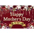 Happy Mother's Day Photography Backdrop Boho Golden Glitter Pink Heart