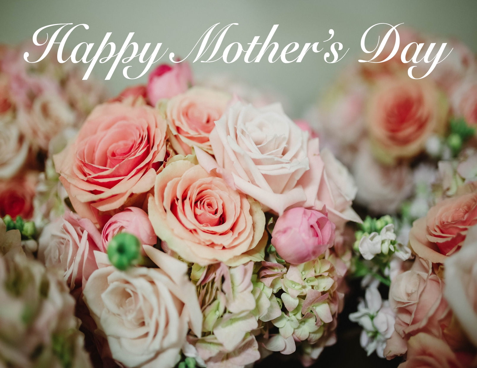 Happy Mother's Day Pink Roses Edible Cake Topper Image ABPID00282V2 ...