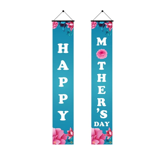 Happy Mother’s Day Porch Sign Happy Mothers Day Banner Decorations Mother’s Day Door Banner for Best Mom Indoor Outdoor Porch Banner Mothers Day Decorations Party Supplies