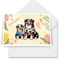 thumbnail image 1 of Happy Mother's Day Proud Aussie Mom Australian Shepherd 7x5in Folded Greeting Card Aussie Dog Lover Gifts Single Note Card with Envelope - 03003, 1 of 5