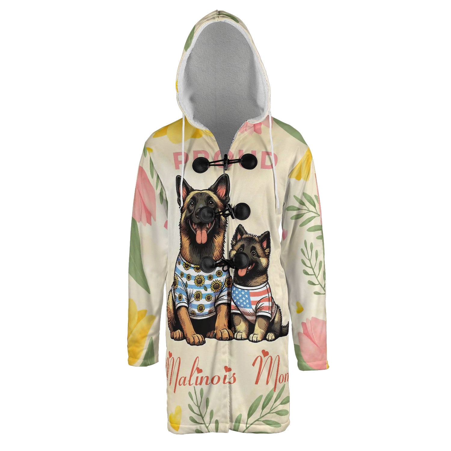 Happy Mother's Day Proud Belgian Malinois Mom All Over Print 3D Hooded ...