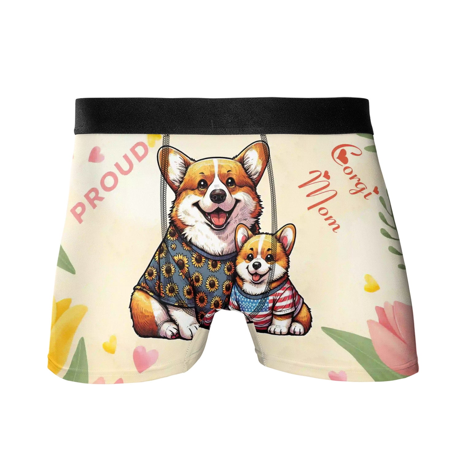 Happy Mother's Day Proud Corgi Mom All Over Print Boxer Briefs ...