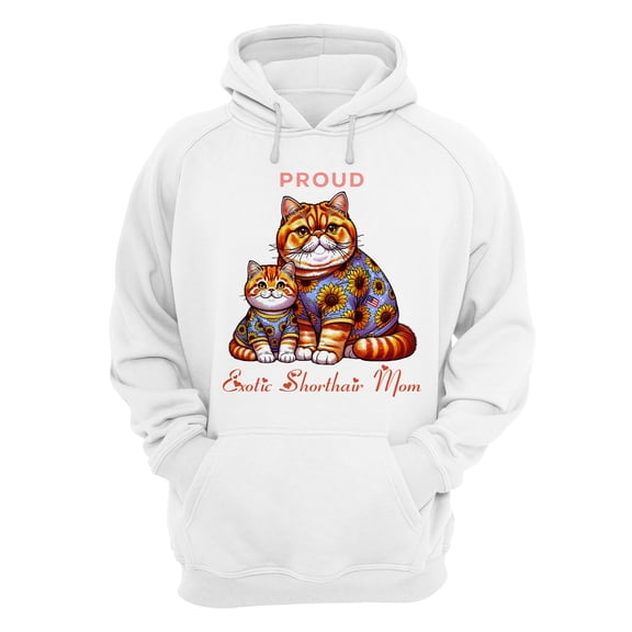 Happy Mother's Day Proud Exotic Shorthair Mom Hoodie Unisex Merch Hoodies Cat Lover Kitten Owner Gifts - 03003