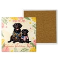 thumbnail image 1 of Happy Mother's Day Proud Labrador Retriever Mom Set of 4 Stone Coasters Lab Dog Lover Gifts 4x4in Absorbent Soapstone Coaster - 03003, 1 of 5