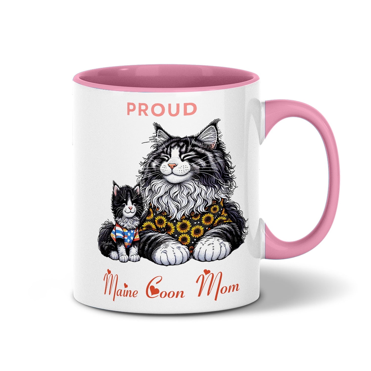 Maine Coon Cat Lover Coffee Mug - Gift For Maine Coon Owners, Cat Mom/Dad Cup