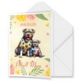 thumbnail image 1 of Happy Mother's Day Proud Pitbull Mom 5x7in Folded Greeting Card Terrier Dog Lover Single Note Card with Envelope - 03003, 1 of 5