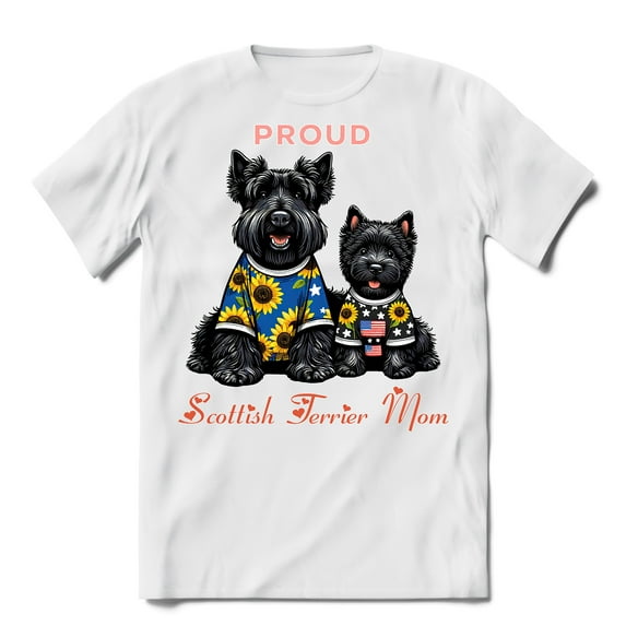 Happy Mother's Day Proud Scottish Terrier Mom Shirt T-shirt Unisex Merch Scottie Dog Lover Gifts - 03003