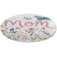 thumbnail image 1 of Happy Mother's Day Round Small Area Rug, Print Non Slip Washable Floor Mat, Soft Throw Rug for Living Room, Powder Room Entryway, Bathroom, Bedside, 1 of 6