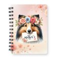 thumbnail image 1 of Happy Mother's Day Shetland Sheepdog with Flower Crown and Greeting Card Spiral Bound Journal Sheltie Dog Lover Gifts 5x7in Spiral Notebook - 13004, 1 of 5