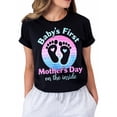 thumbnail image 1 of Happy Mother’s Day Shirt for Women Cute Mom Gift Graphic Tee Casual Short Sleeve, 1 of 7