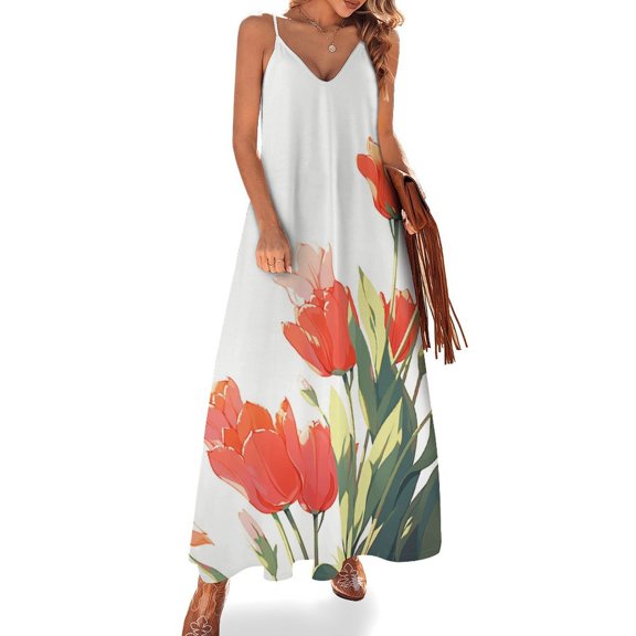 Happy Mother's Day Sleeveless Dress Women's Luxury Party Dress Birthday Dresses for Women