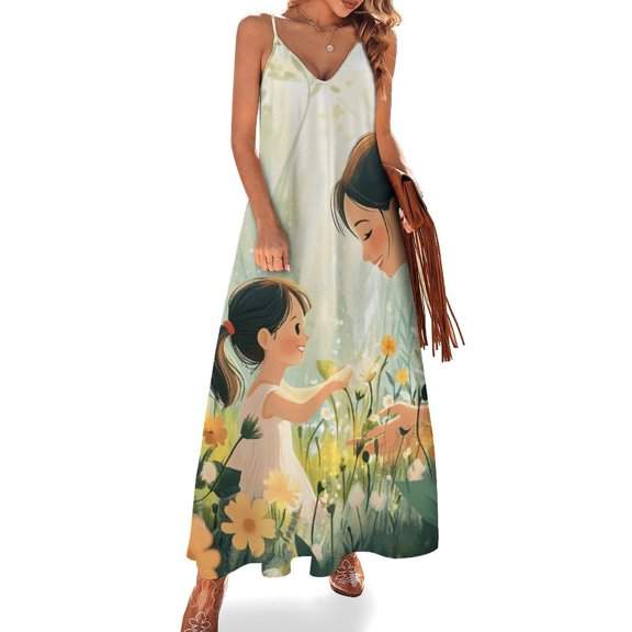 Happy Mother's Day Sleeveless Dress Women's Luxury Party Dress Birthday Dresses for Women