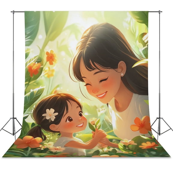 Happy Mother's Day Spring Backdrop Backdrops for Photography Photo Background Nature Scenery Banner