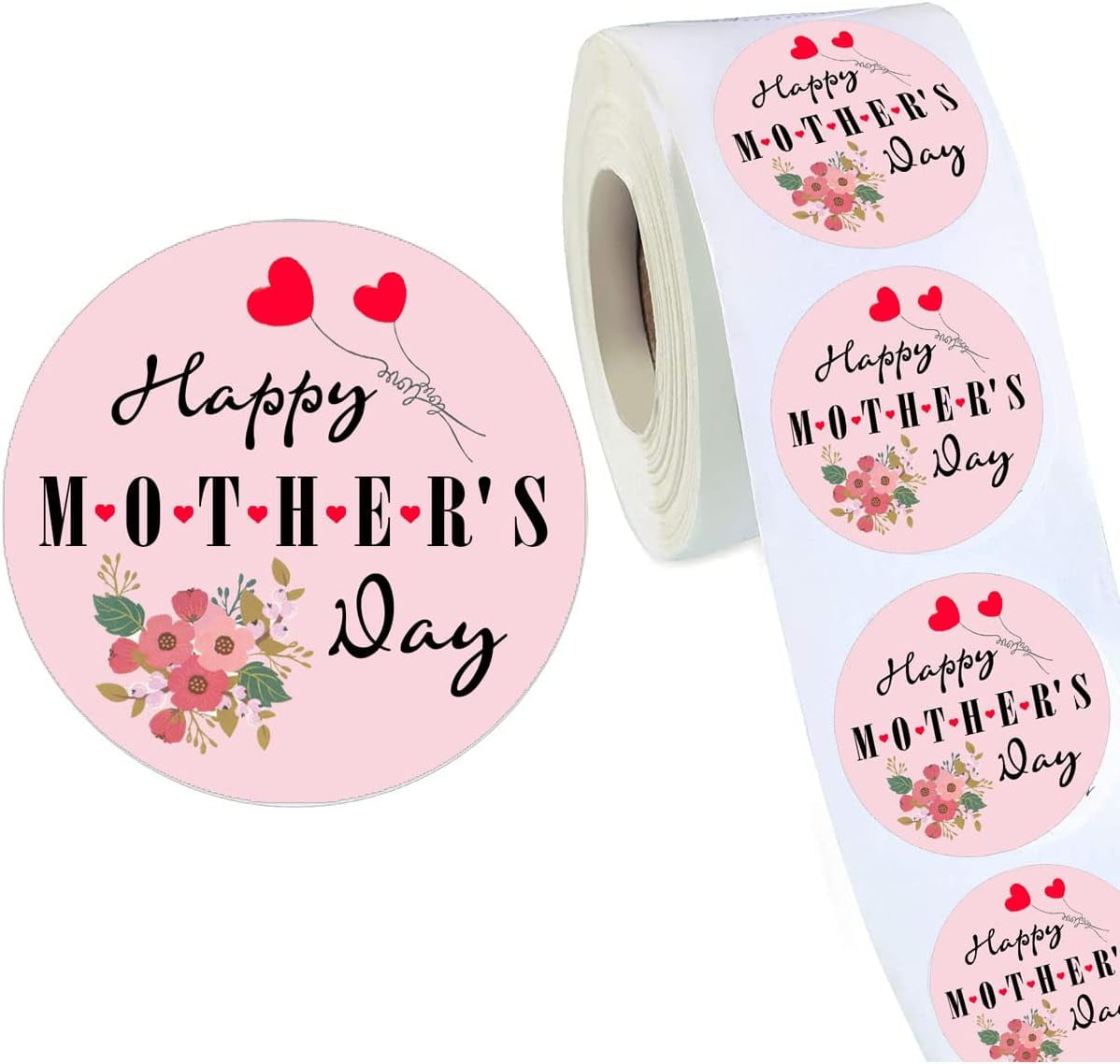 Happy Mother's Day Stickers 1.5inch Mother's Day Gift Decoration Tag ...