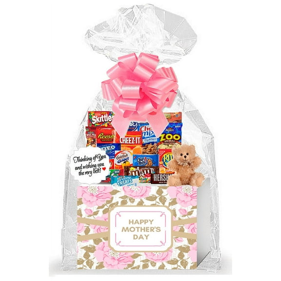 Happy Mother's Day Thinking of You Cookies, Candy & More Care Package Assortment Variety Gift Box Bundle Set