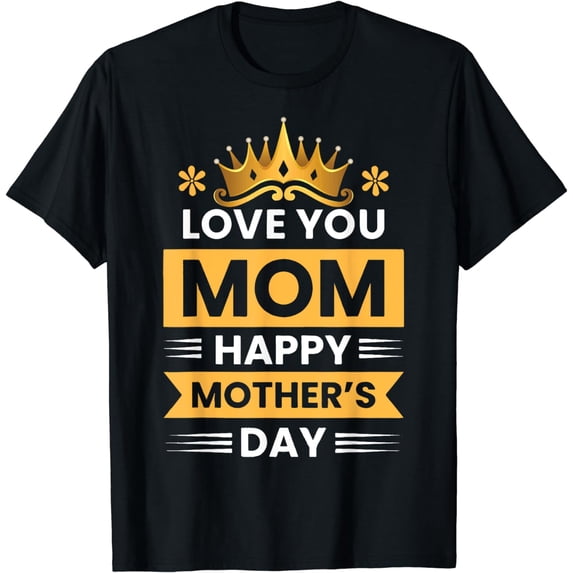 Happy Mother's Day With Floral Mom Mommy Grandma Women's T-Shirt