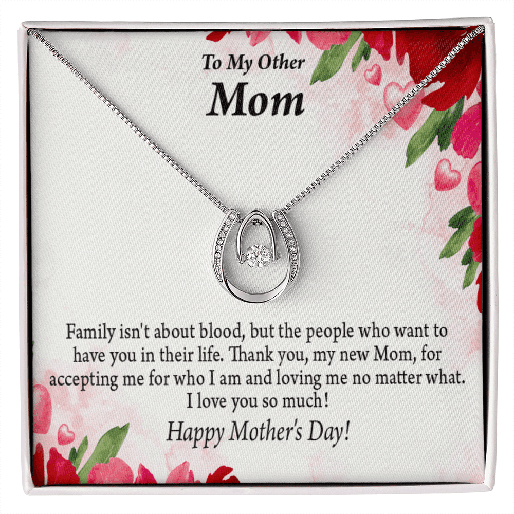 To My Beautiful Daughter-Hold It Close Lucky Horseshoe Necklace