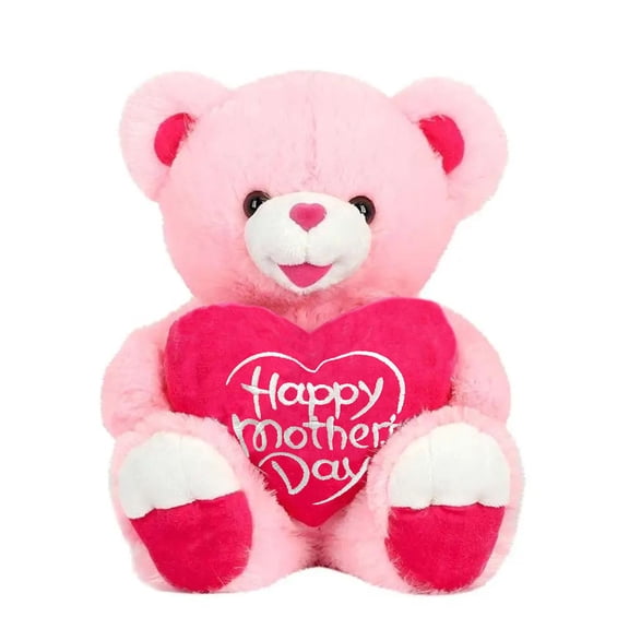 Happy Mothers Day Bear Doll,8 InchWith Heart Soft Plush Teddy Bear Gift For Mom Cute Decorative