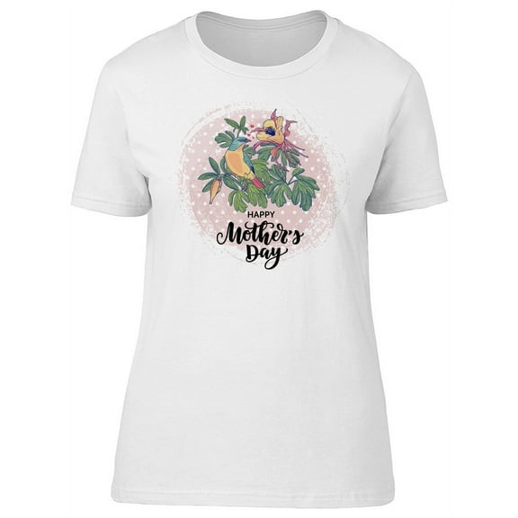 Happy Mothers Day Cute Bird T-Shirt Women -Image by Shutterstock, Female XX-Large