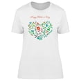 thumbnail image 1 of Happy Mothers Day Floral Heart Tee Women's -Image by Shutterstock, 1 of 2