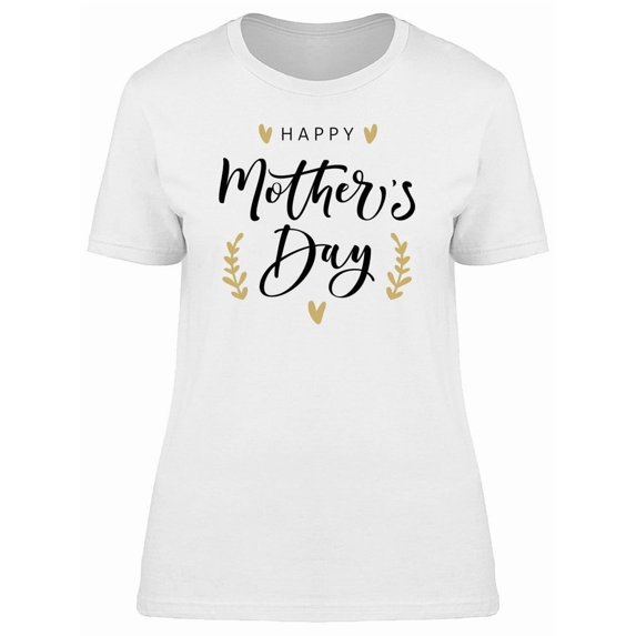 Happy Mothers Day Golden Leaves Tee Women's -Image by Shutterstock