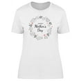 thumbnail image 1 of Happy Mothers Day Hearts Wreath T-Shirt Women -Image by Shutterstock, Female Medium, 1 of 2