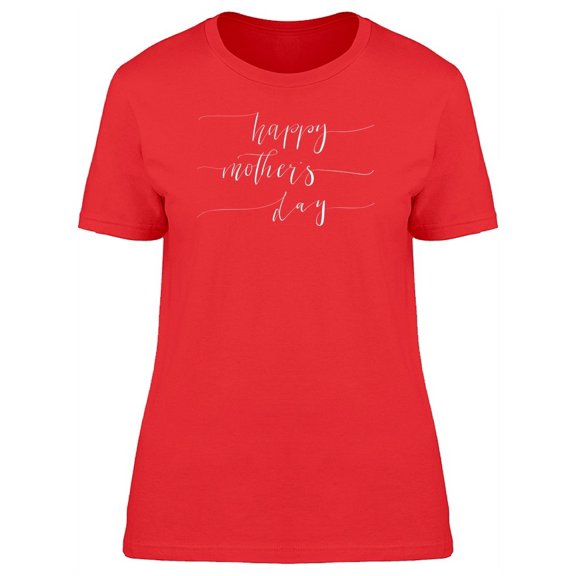Happy Mothers Day Line Art T-Shirt Women -Image by Shutterstock, Female Medium