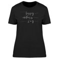 thumbnail image 1 of Happy Mothers Day Line Art T-Shirt Women -Image by Shutterstock, Female XX-Large, 1 of 2