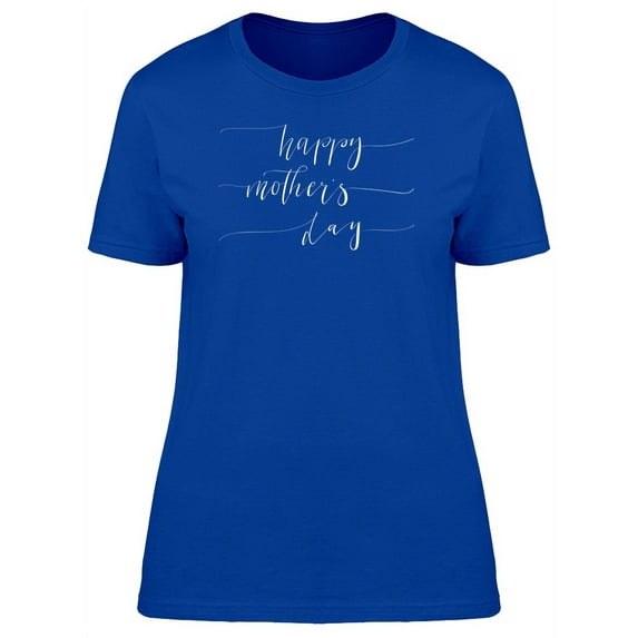 Happy Mothers Day Line Art T-Shirt Women -Image by Shutterstock, Female x-Large