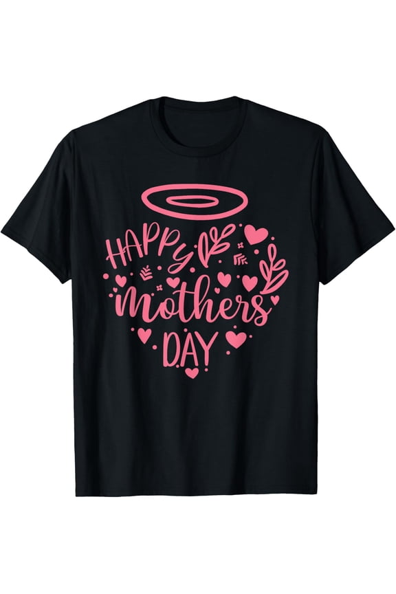 Happy Mothers Day Mama Mommy Heart Mom Funny Mother's Day T-Shirt Men women T-shirt black, gift. Sizes: S, M,L, XL, 2XL, 3XL, 4XL