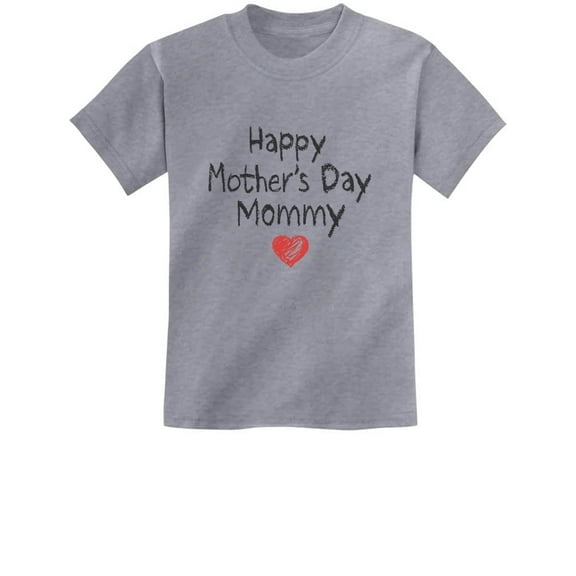Happy Mothers Day Mommy Shirt Gift From Son Daughter For Mom Kids T-Shirt 3T Gray