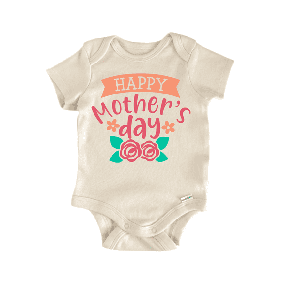Happy Mothers Day Newborn Baby Bodysuit