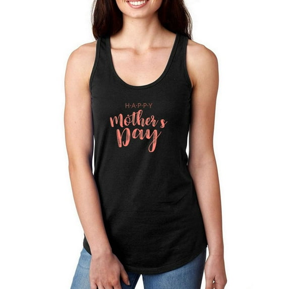 Happy Mothers Day Paintbrush Racerback Tank Women -Image by Shutterstock, Female Large